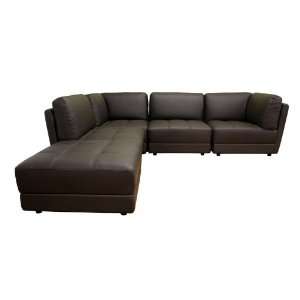  Wholesale Interiors Leather Sofa Sectional (Brown) LS12150 