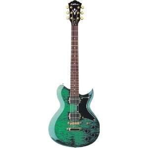   Electric Guitar   Quilted Green   with gig bag Musical Instruments