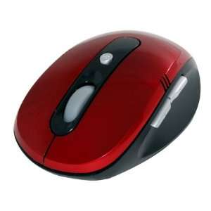  Wireless Notebook Optical Laser Mouse   Red Electronics