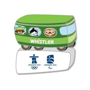 Olympics 2010 Winter Olympics Mascots on Bus Collectible Pin  