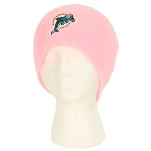  Miami Dolphins Womens Classic Winter Knit Hat   Pink 