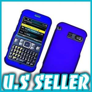 RUBBER BLUE HARD SNAP CASE COVER FOR SANYO JUNO 2700  