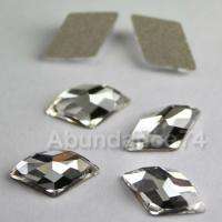 Swarovski Crystal 10mm 2709 Rhombus Flat back NoHF Crystal Clear 