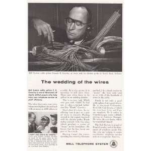 Print Ad: 1958 Bell Telephone: Cable Splicer: Bell Telephone:  