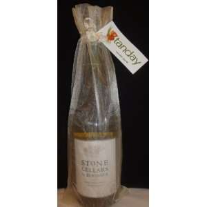    Wine Bottle Organza Bag Gift Pouch (6 Bags) Ivory 