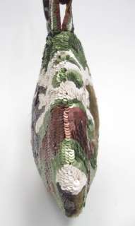 JAMIN PUECH Camouflage Sequin Shoulder Handbag  