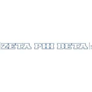  Zeta Phi Beta Window Decal: Everything Else