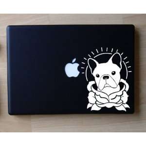   Bulldog Traditional Tattoo Apple Macbook Laptop Decal: Everything Else