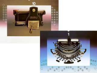 Typewriter Calendar Nixdorf, Schreibmaschinen Kalender  