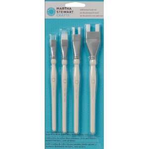  Martha Stewart Patterning Brush Set , 4 Pack: Home 