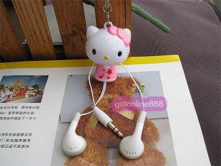 Hello Kitty Stereo Retractable MP3 MP4 PC Earphone E13  