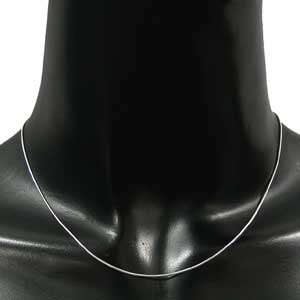 1MM RD Snake Chain Sterling Silver Necklace 14 30 in.  