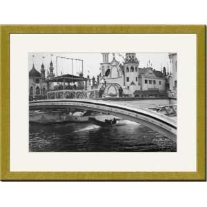   Gold Framed/Matted Print 17x23, Coney Island: Home & Kitchen