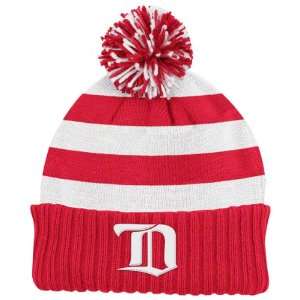 Detroit Red Wings Vintage On The Pond Cuffed Pom Knit Hat  