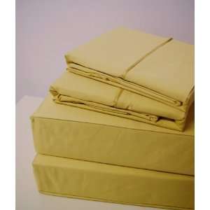 Solid GOLD 550 Thread count QUEEN size sheet set