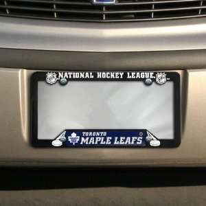   Maple Leafs Black Plastic License Plate Frame: Sports & Outdoors