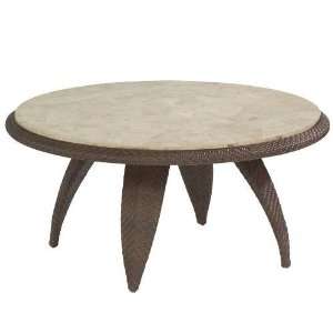  White Craft S533213 Bali Cocktail Table with Stone Top in 