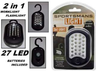 27 LED Work Light Flashlight Magnetic and Hook Light  