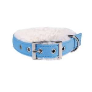  Bonded Sherpa Dog Collar 11 14 Sky Blue: Pet Supplies