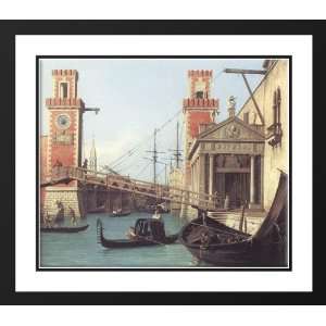  Canaletto 23x20 Framed and Double Matted View of the 