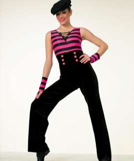 BORN TO BOOGIE Jumpsuit w/Mitts Included Dance Costume Adult Medium 
