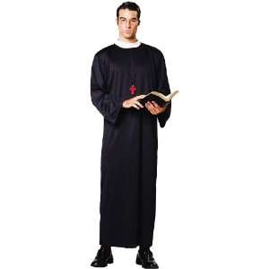   Group Priest Robe Adult Costume / Black   One Size 