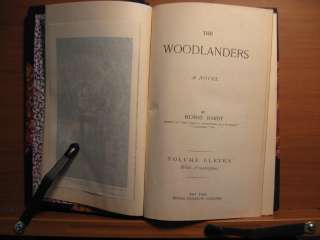 WOODLANDERS THOMAS HARDY PETER FENELON COLLIER c.1890 Scarce  