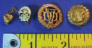 Vintage Womens Lodge Pins Medals GRANGE REBEKAH DAUGHTERS OF UNION 