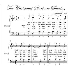   Stars Are Shining Easy Piano Sheet Music: Christmas Carol: Books