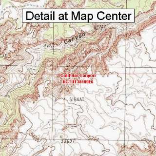   Map   Gold Bar Canyon, Utah (Folded/Waterproof): Sports & Outdoors
