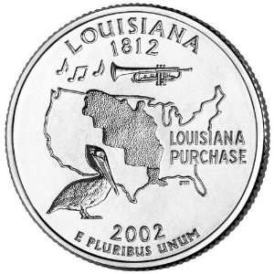  2002 P Mint Louisiana BU State Quarter Coin New 