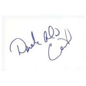  DEREK CECIL Signed Index Card In Person 