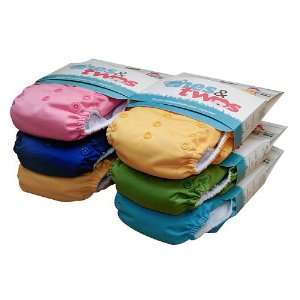  Ones and Twos All In One Cloth Diaper  6 Pack: Baby