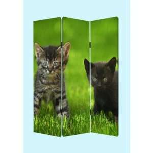  Curious Cat Screen (Multicolored) (72H x 2W x 48D 