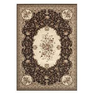  World Rug Gallery 7862BRN Elite Savonnerie Brown Oriental Rug 