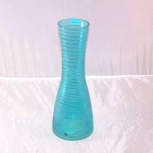  Aqua Colored Glass Vase 