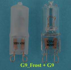 12×NEW Crispy Halogen G9 40W Bulbs Frosted+Ceramic Base  