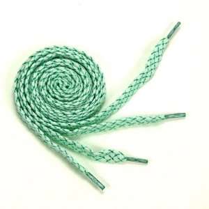  Green and White Laces Shoelace / Flat Shoelace 116~128cm 