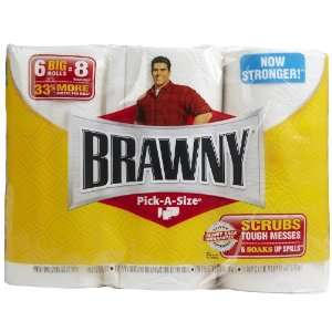  Brawny Paper Towels White 6 rolls: Health & Personal Care