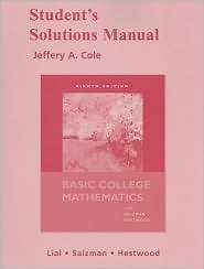 Basic College Mathematics   Student Solution Manual, (0321574648 
