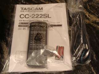 New Tascam CD Cassette Tape Recorder Rackmount Disc Burner CDRW CD R 