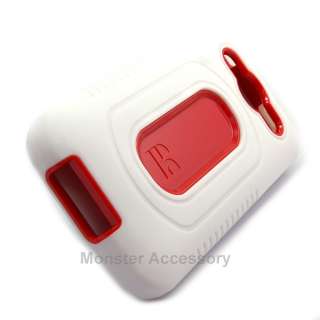 White Red Duo Shield Double Layer Hard Case Gel Cover For Huawei M886 