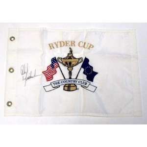   Ryder Cup White Flag JSA   Autographed Pin Flags