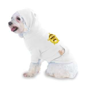   SHIT PATROL Hooded T Shirt for Dog or Cat X Small (XS) White Pet