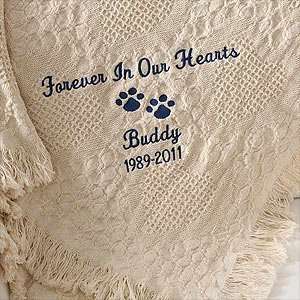  Personalized Pet Memorial Afghan Blankets: Home & Kitchen