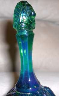 Vintage Fenton Carnival Green Glass Bell 6.5 inches Tall  