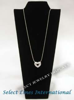 black velvet necklace display jewelry displays easel item 67 k bk 