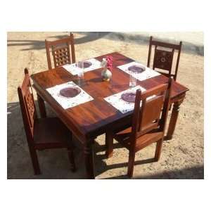   Pc Wooden Kitchen Nook Dining Room Breakfast Table Set
