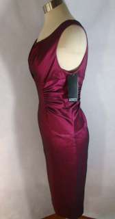 description new with tags shimmering dress in wine features a fix wrap 