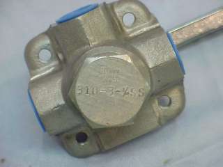 Stainless Steel 310 3 1/4SS Air/Hydraulic Directional Control Valve 2 